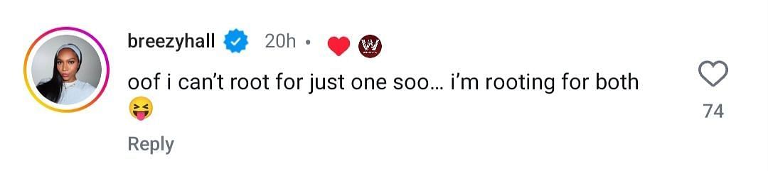 Hall's IG comment